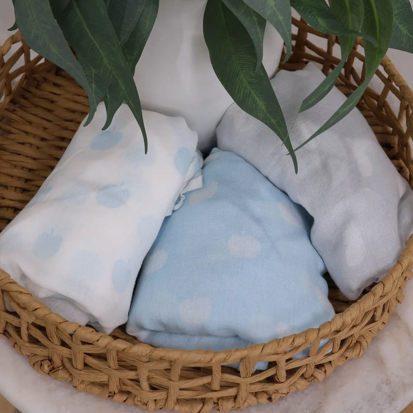 Bubba Blue Bubba Blue Sorbet Nordic 3 Pk Muslin Wrap