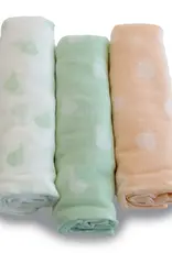 Bubba Blue Bubba Blue Sorbet Nordic 3 Pk Muslin Wrap