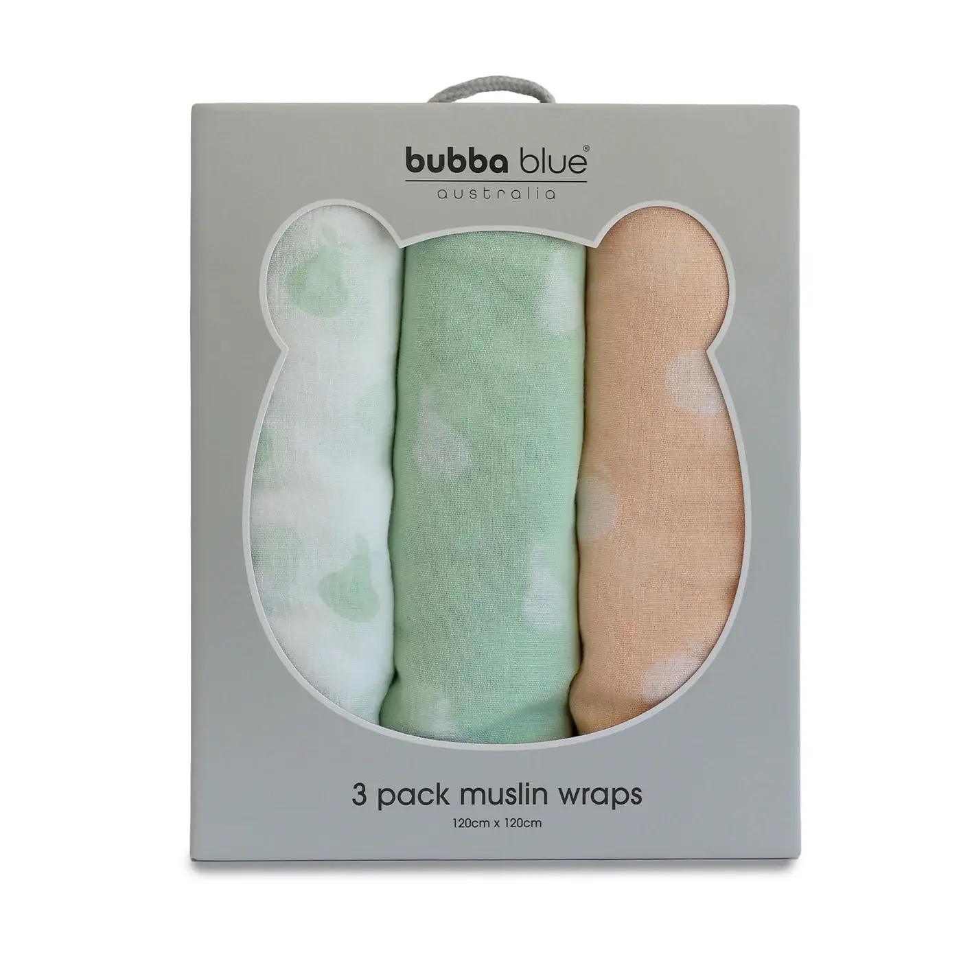 Bubba Blue Bubba Blue Sorbet Nordic 3 Pk Muslin Wrap