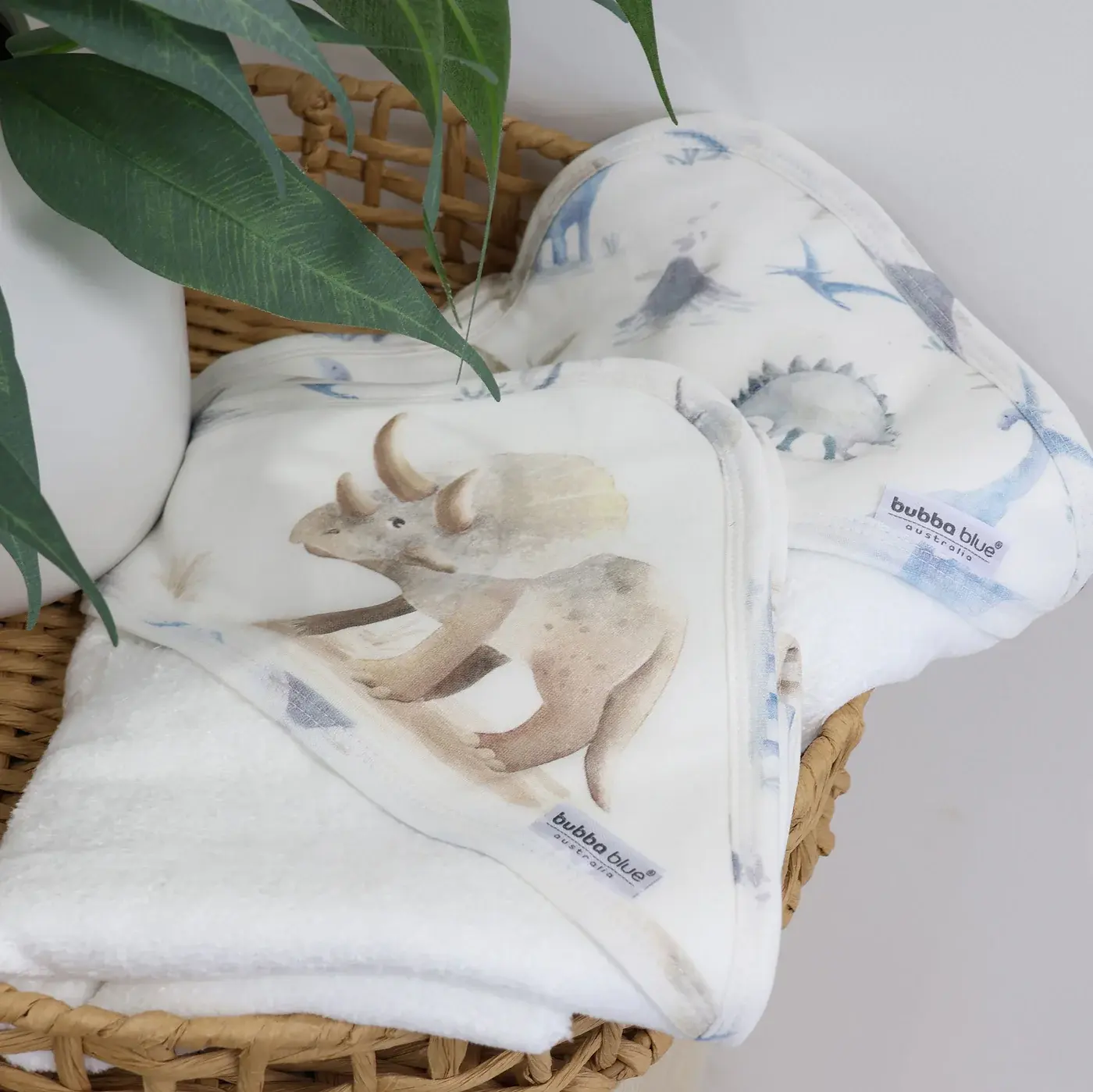 Bubba Blue Bubba Blue Jurassic Bamboo 2 PK  Hooded Towels