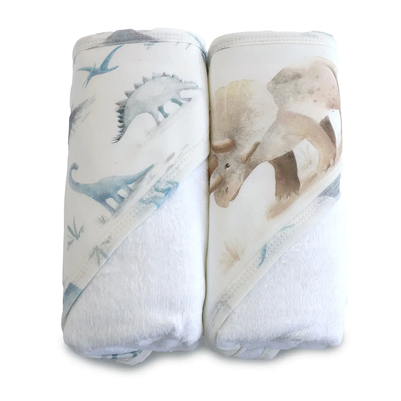 Bubba Blue Bubba Blue Jurassic Bamboo 2 PK  Hooded Towels