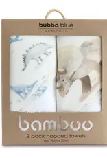 Bubba Blue Bubba Blue Jurassic Bamboo 2 PK  Hooded Towels