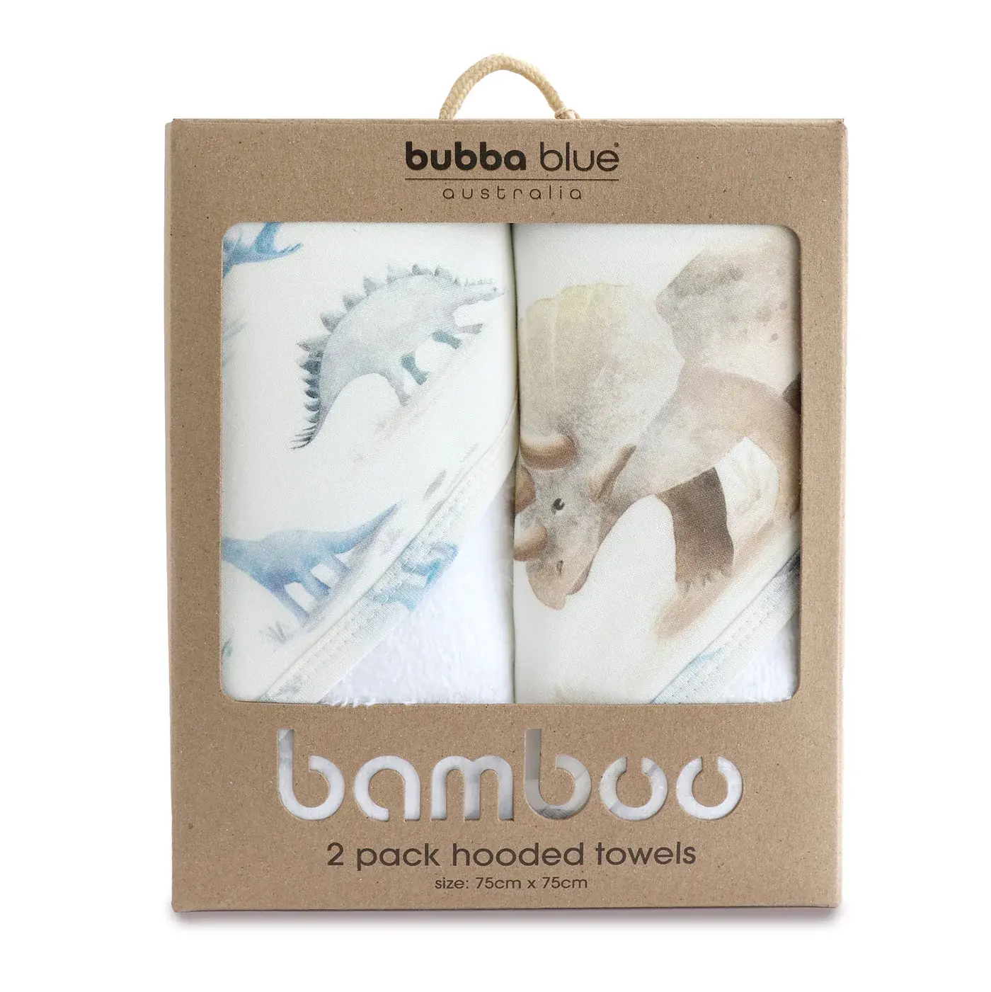 Bubba Blue Bubba Blue Jurassic Bamboo 2 PK  Hooded Towels