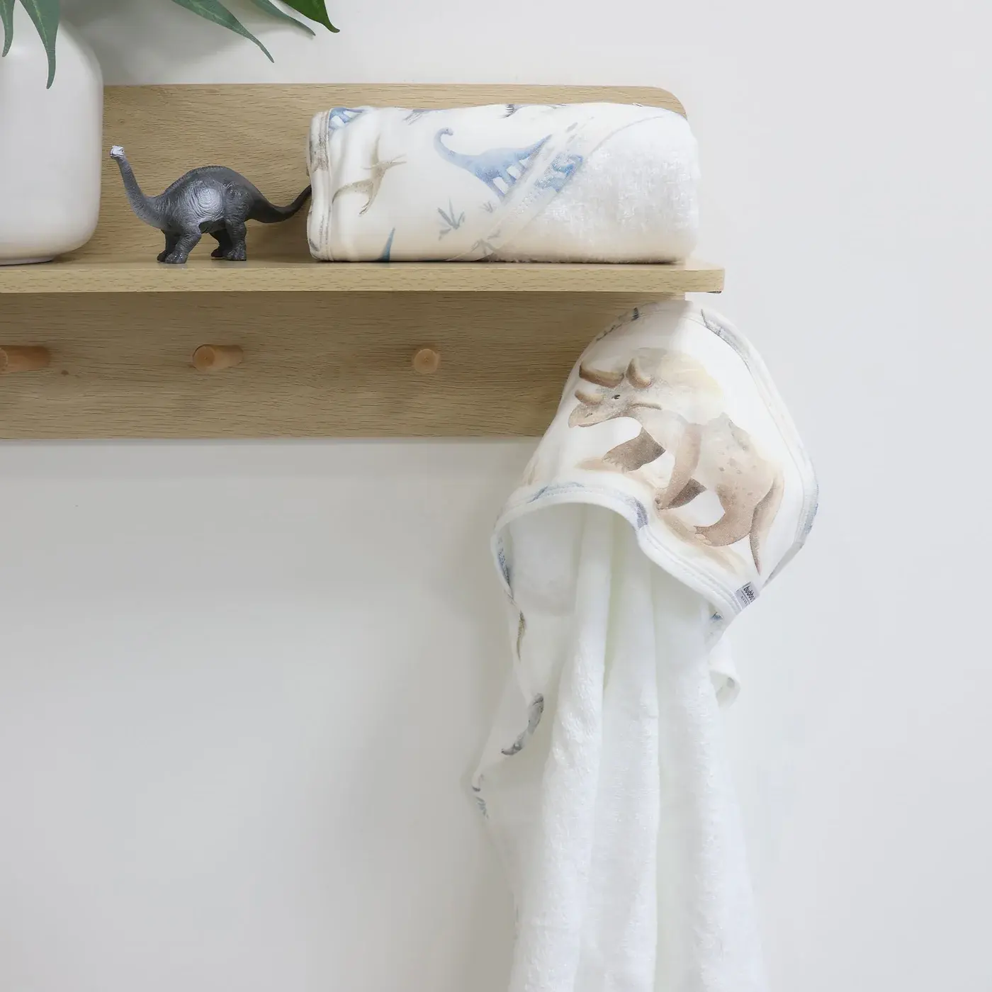 Bubba Blue Bubba Blue Jurassic Bamboo 2 PK  Hooded Towels
