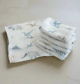 Bubba Blue Bubba Blue Jurassic Bamboo 6 PK Muslin Wash Cloths