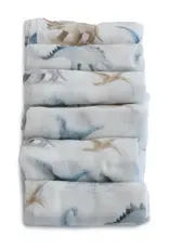 Bubba Blue Bubba Blue Jurassic Bamboo 6 PK Muslin Wash Cloths