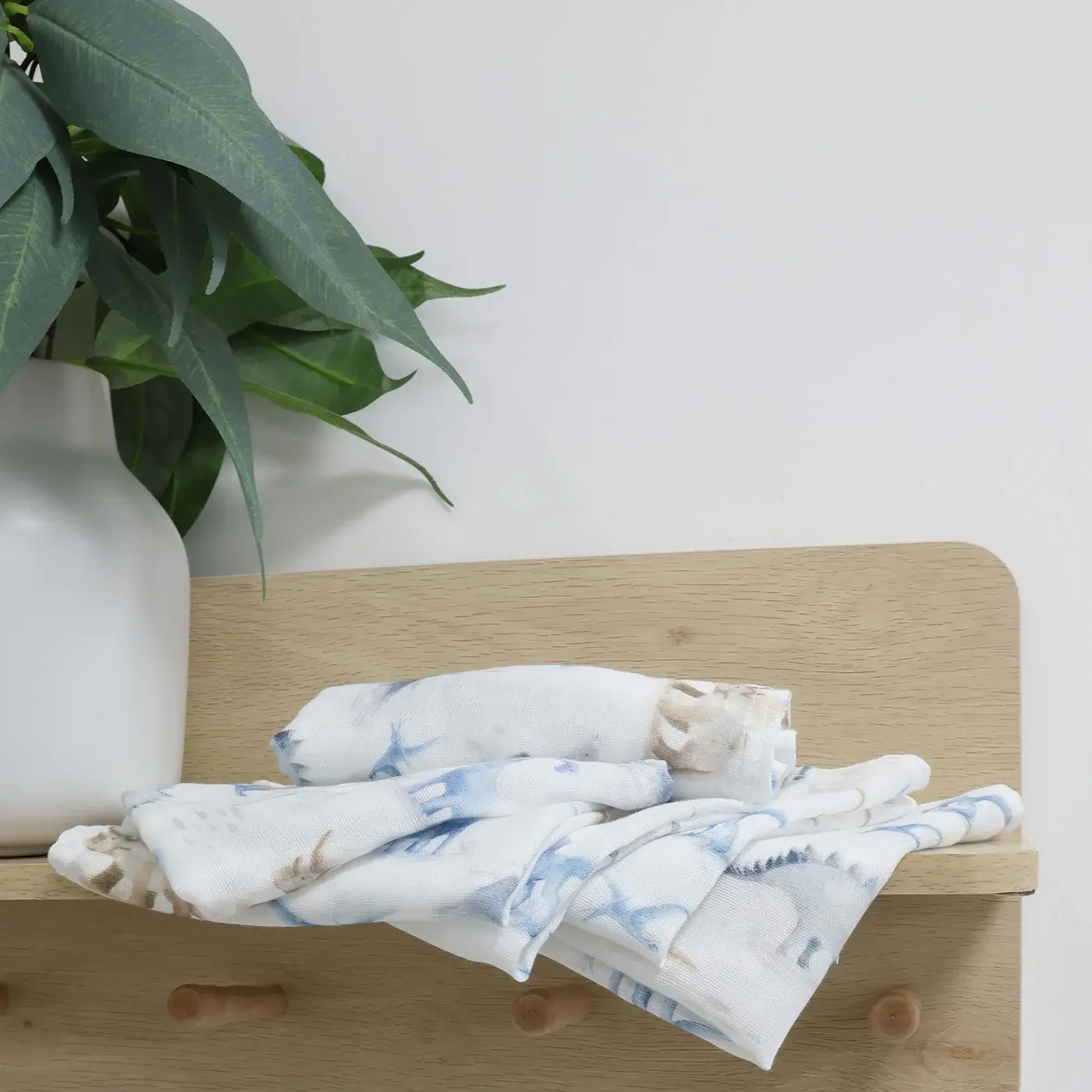 Bubba Blue Bubba Blue Jurassic Bamboo 6 PK Muslin Wash Cloths