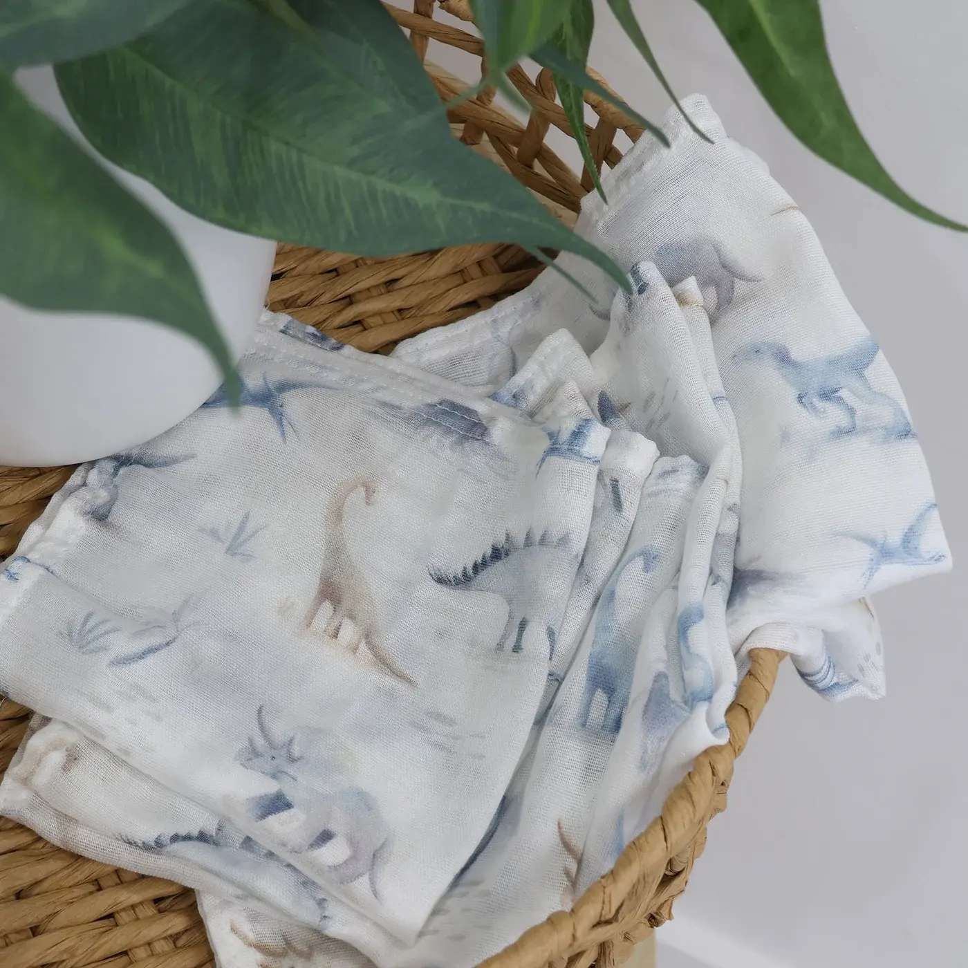 Bubba Blue Bubba Blue Jurassic Bamboo 6 PK Muslin Wash Cloths