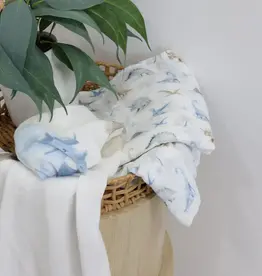 Bubba Blue Bubba Blue Jurassic Bamboo 3 PK Muslin Wraps