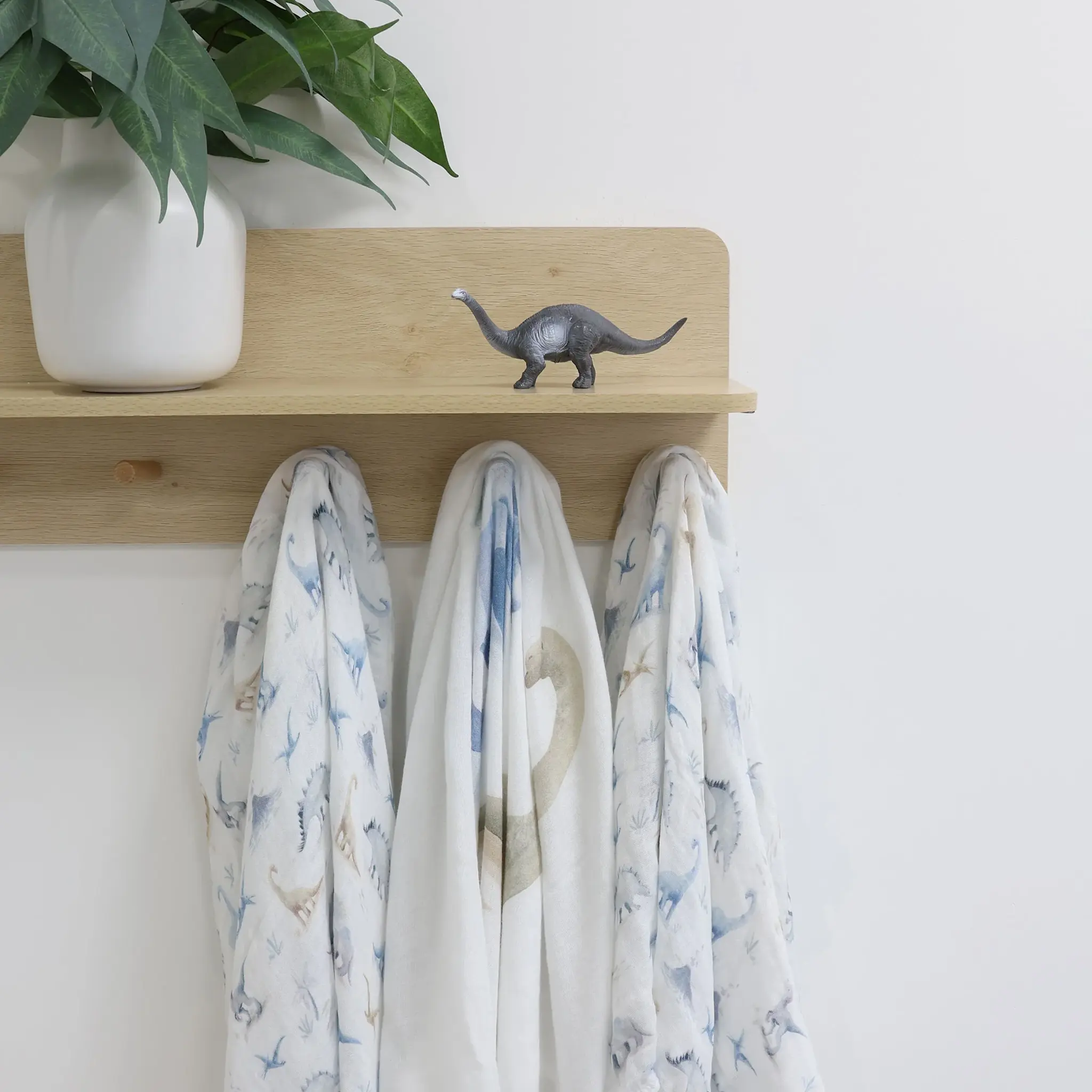 Bubba Blue Bubba Blue Jurassic Bamboo 3 PK Muslin Wraps