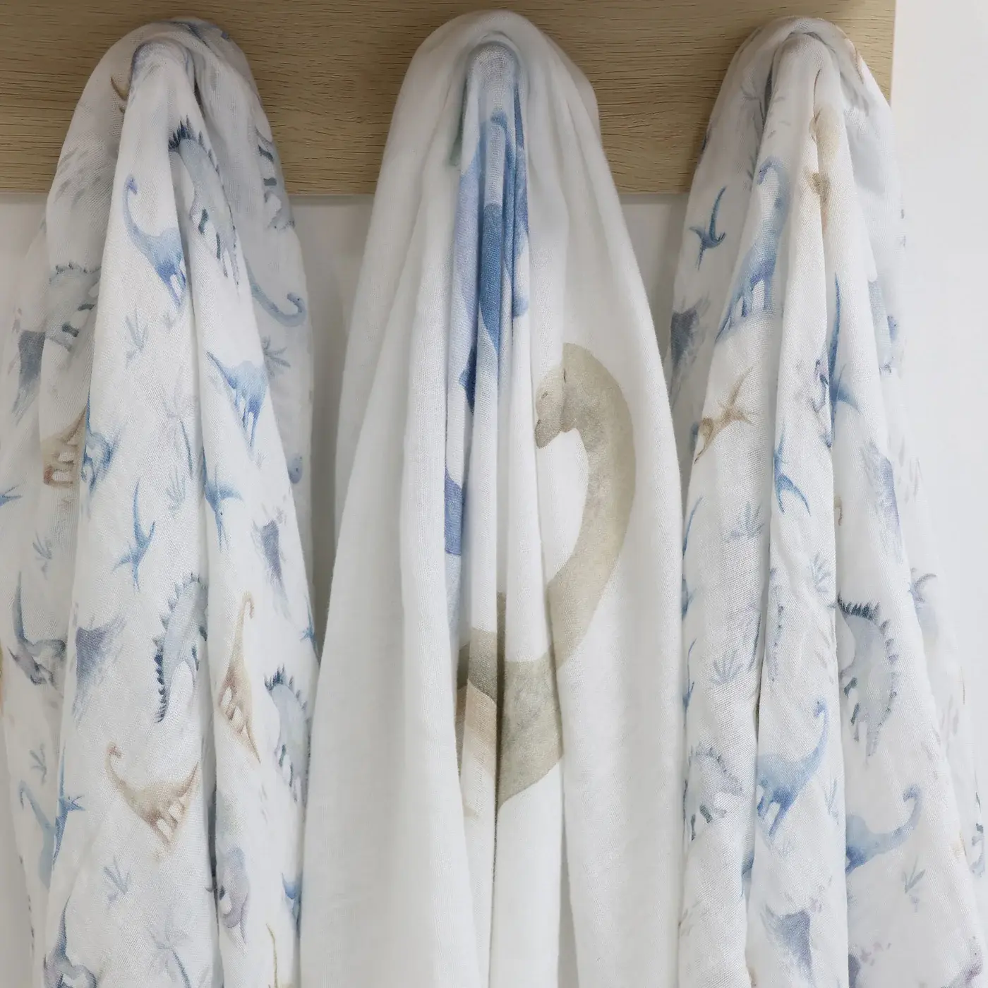 Bubba Blue Bubba Blue Jurassic Bamboo 3 PK Muslin Wraps