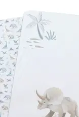 Bubba Blue Bubba Blue Jurassic Bamboo 2 PK Bedside Sleeper Fitted Sheets