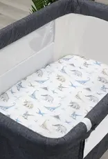 Bubba Blue Bubba Blue Jurassic Bamboo 2 PK Bedside Sleeper Fitted Sheets