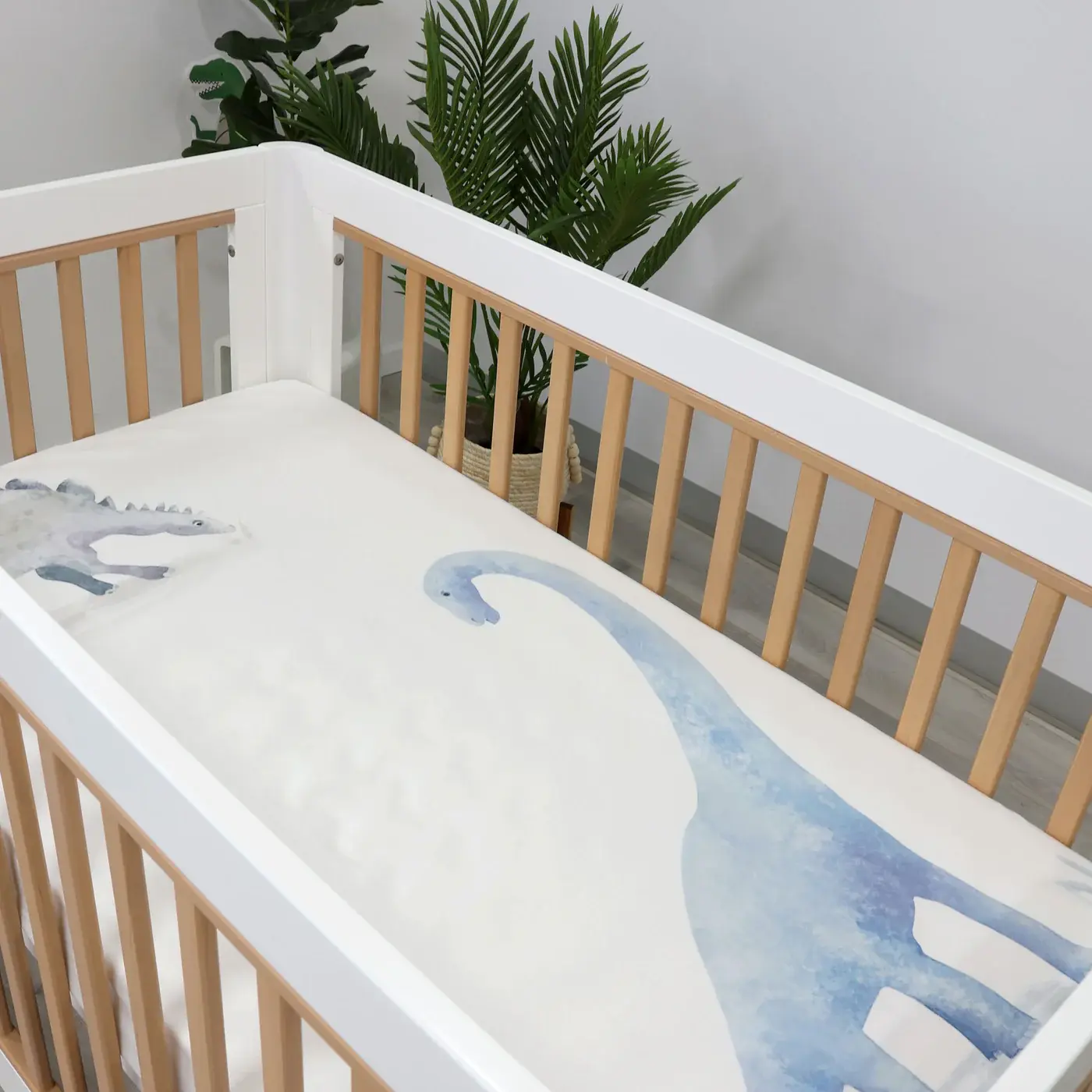 Bubba Blue Bubba Blue Jurassic Bamboo 2 PK Cot Fitted Sheets