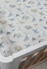 Bubba Blue Bubba Blue Jurassic Bamboo 2 PK Cot Fitted Sheets