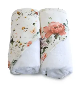 Bubba Blue Bubba Blue Peonies Bamboo 2 PK  Hooded Towels