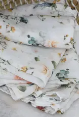 Bubba Blue Bubba Blue Peonies Bamboo 6 PK Muslin Wash Cloths