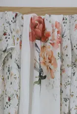 Bubba Blue Bubba Blue Peonies Bamboo 3 PK Muslin Wraps