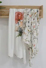 Bubba Blue Bubba Blue Peonies Bamboo 2 PK Jersey Wraps