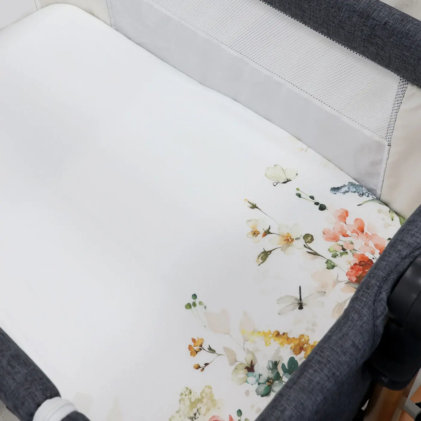 Bubba Blue Bubba Blue Peonies Bamboo 2 PK Bedside Sleeper Fitted Sheets