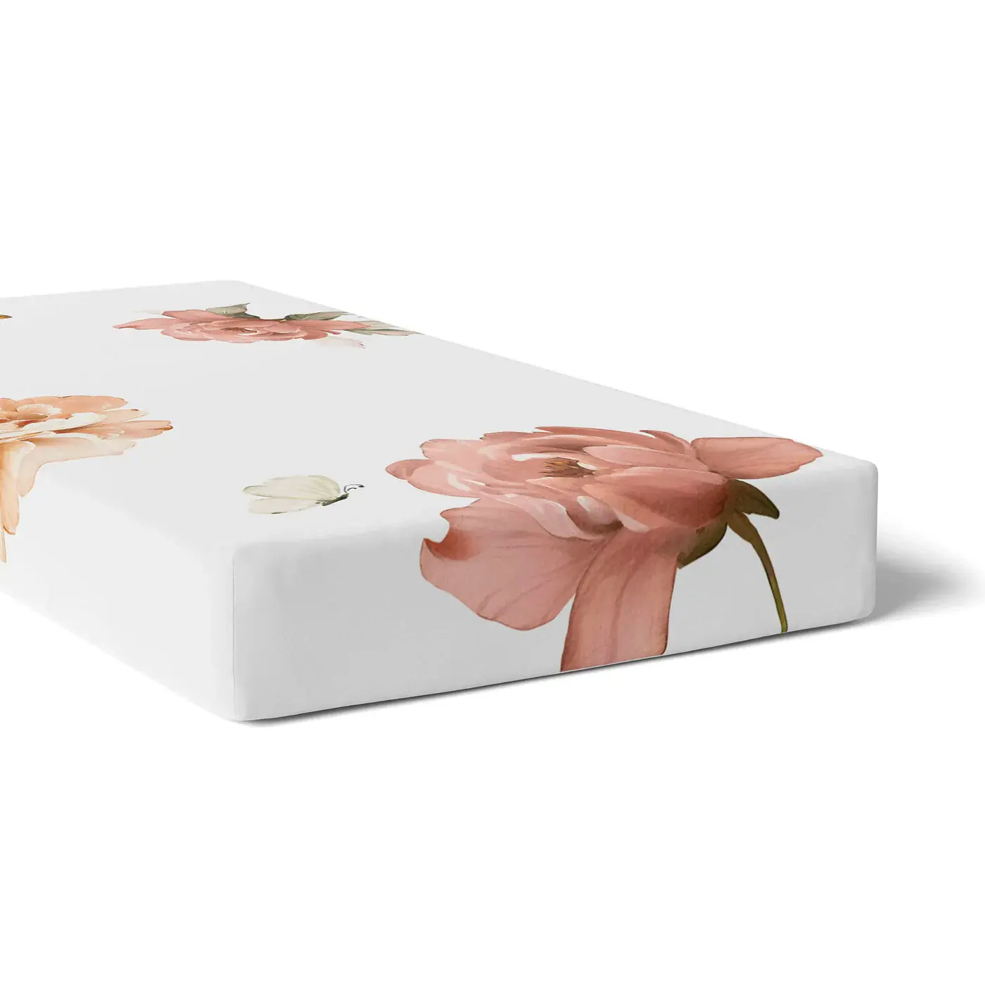 Bubba Blue Bubba Blue Peonies Bamboo 2 PK Cot Fitted Sheets