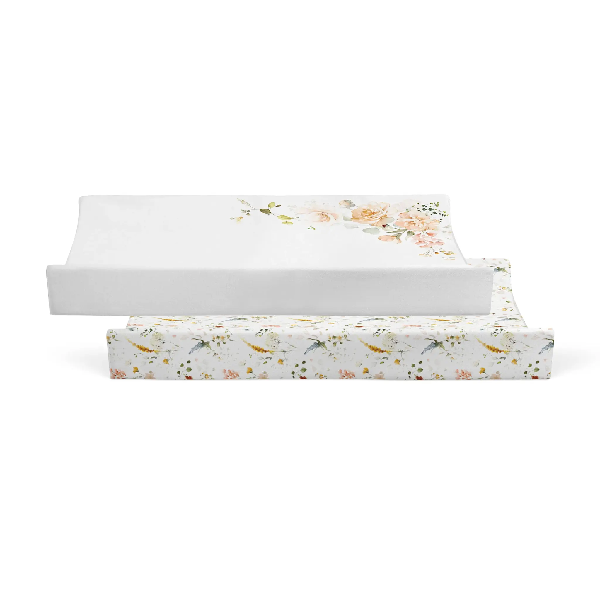 Bubba Blue Bubba Blue Peonies Bamboo 2 PK Change Pad Covers