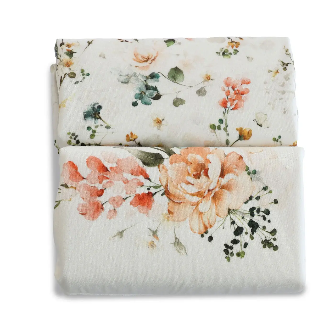 Bubba Blue Bubba Blue Peonies Bamboo 2 PK Change Pad Covers