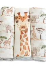 Bubba Blue Bubba Blue Adventure Bamboo 3 PK Muslin Wraps