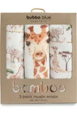 Bubba Blue Bubba Blue Adventure Bamboo 3 PK Muslin Wraps