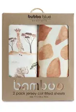 Bubba Blue Bubba Blue Adventure Bamboo 2 PK Cot Fitted Sheets