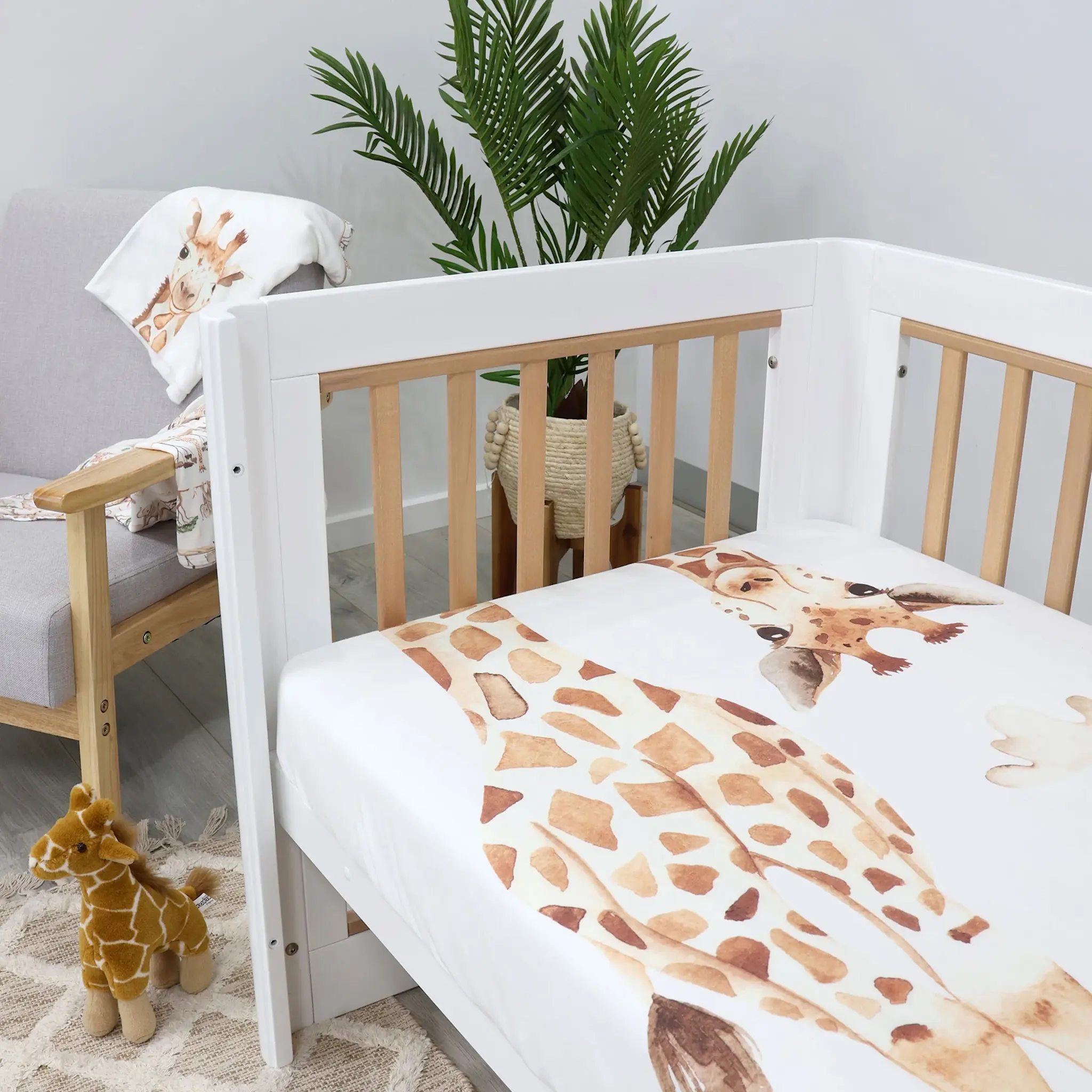 Bubba Blue Bubba Blue Adventure Bamboo 2 PK Cot Fitted Sheets