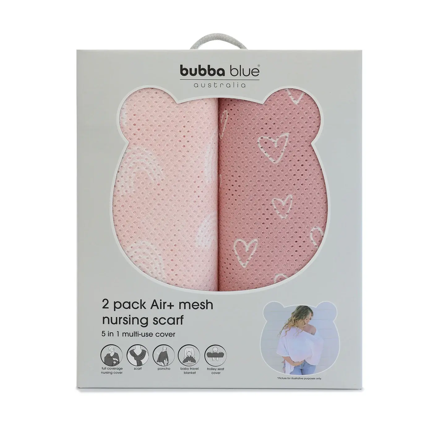 Bubba Blue Bubba Blue Nordic 2pk Air + Nursing Scarf