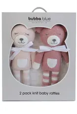Bubba Blue Bubba Blue Nordic 2PK Knit Rattles