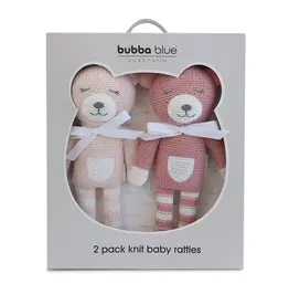 Bubba Blue Bubba Blue Nordic 2PK Knit Rattles