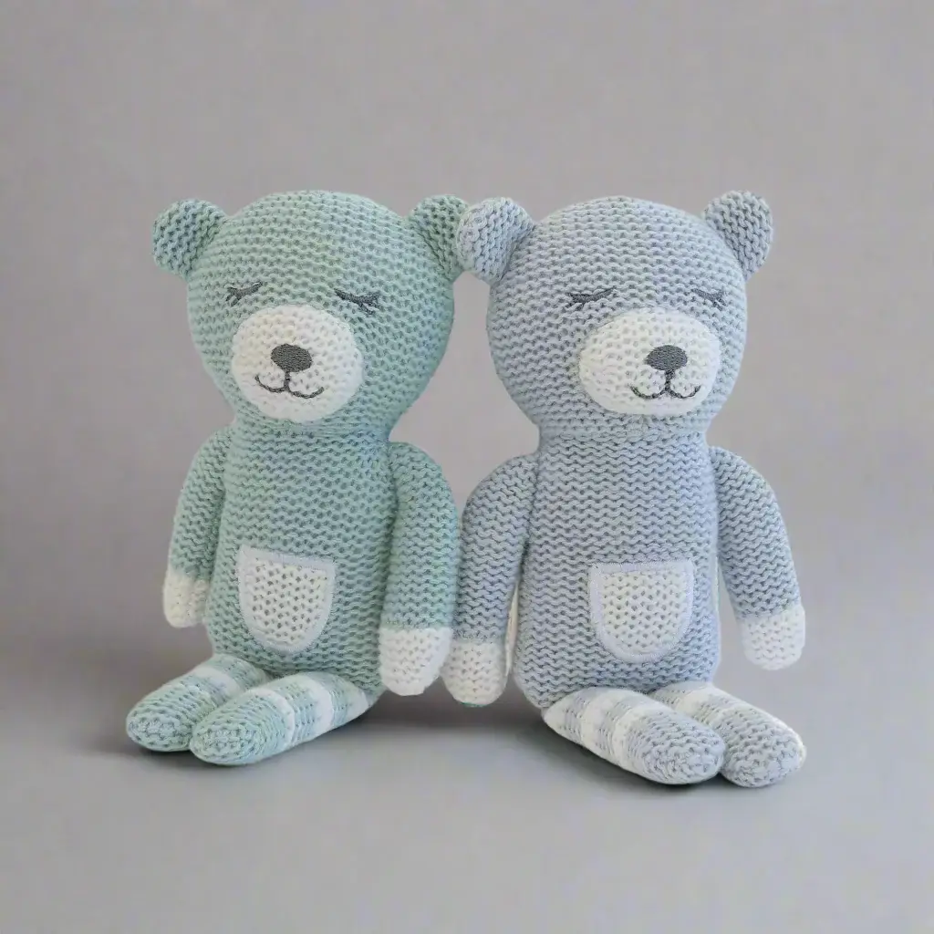 Bubba Blue Bubba Blue Nordic 2PK Knit Rattles