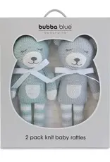 Bubba Blue Bubba Blue Nordic 2PK Knit Rattles