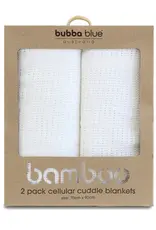 Bubba Blue Bubba Blue Bamboo White 2 Pk Bamboo Cellular Blankets