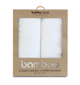 Bubba Blue Bubba Blue Bamboo White 2 Pk Bamboo Cellular Blankets