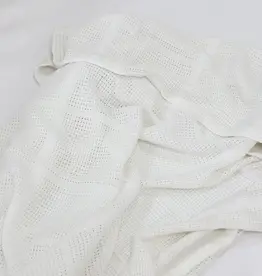 Bubba Blue Bubba Blue Bamboo White Cot Blanket