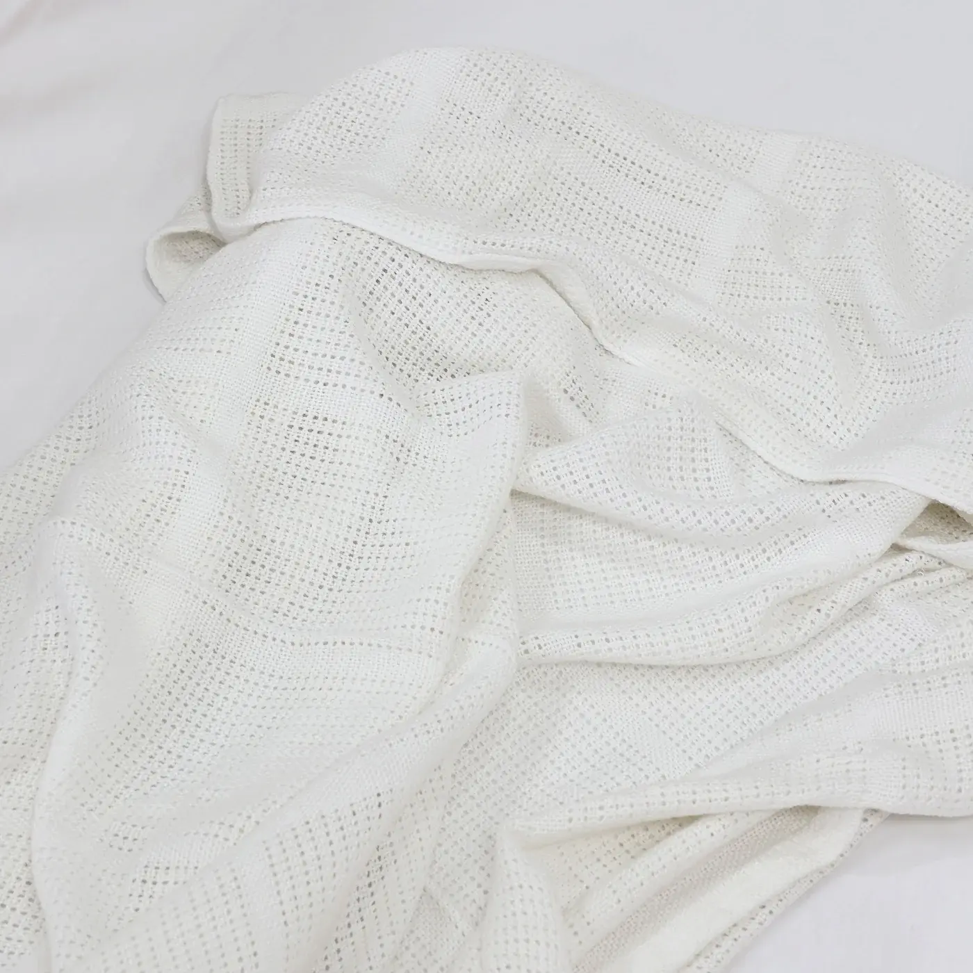 Bubba Blue Bubba Blue Bamboo White Cot Blanket
