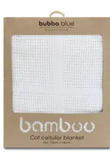 Bubba Blue Bubba Blue Bamboo White Cot Blanket