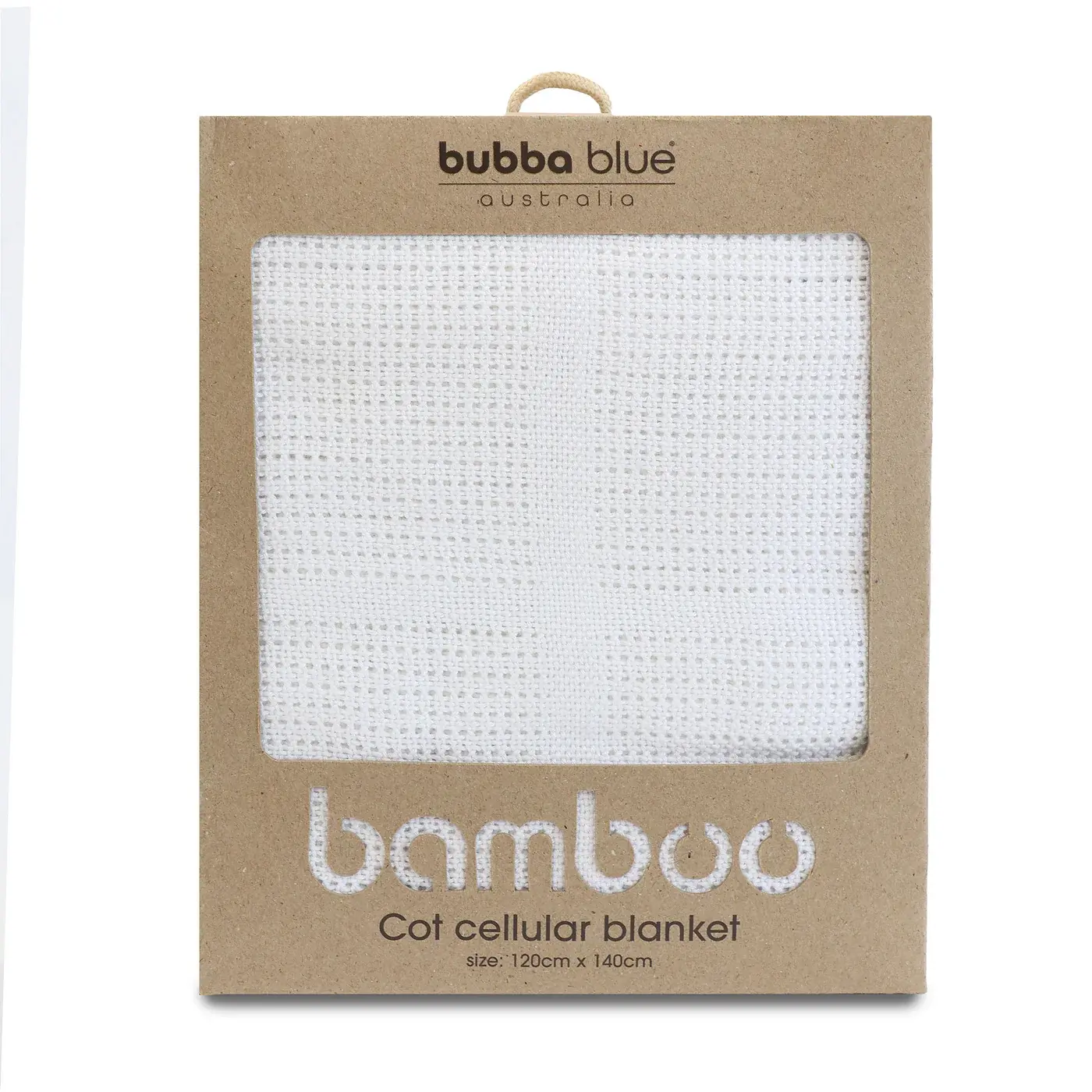Bubba Blue Bubba Blue Bamboo White Cot Blanket