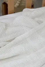 Bubba Blue Bubba Blue Bamboo White Cot Blanket