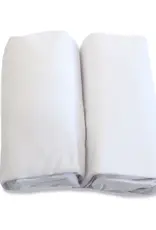 Bubba Blue Bubba Blue Bamboo White 2pk Cot Jersey Fitted Sheets