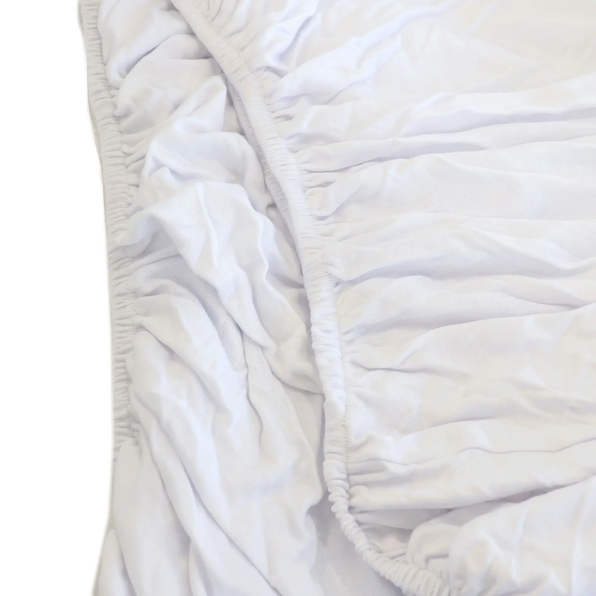 Bubba Blue Bubba Blue Bamboo White 2pk Cot Jersey Fitted Sheets