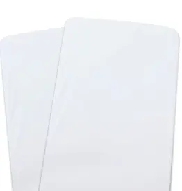 Bubba Blue Bubba Blue Bamboo White 2 PK Bedside Sleeper Fitted Sheets
