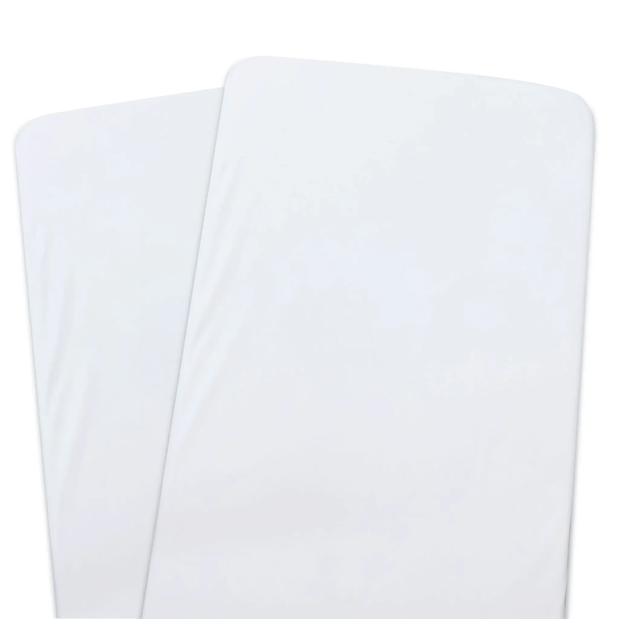 Bubba Blue Bubba Blue Bamboo White 2 PK Bedside Sleeper Fitted Sheets