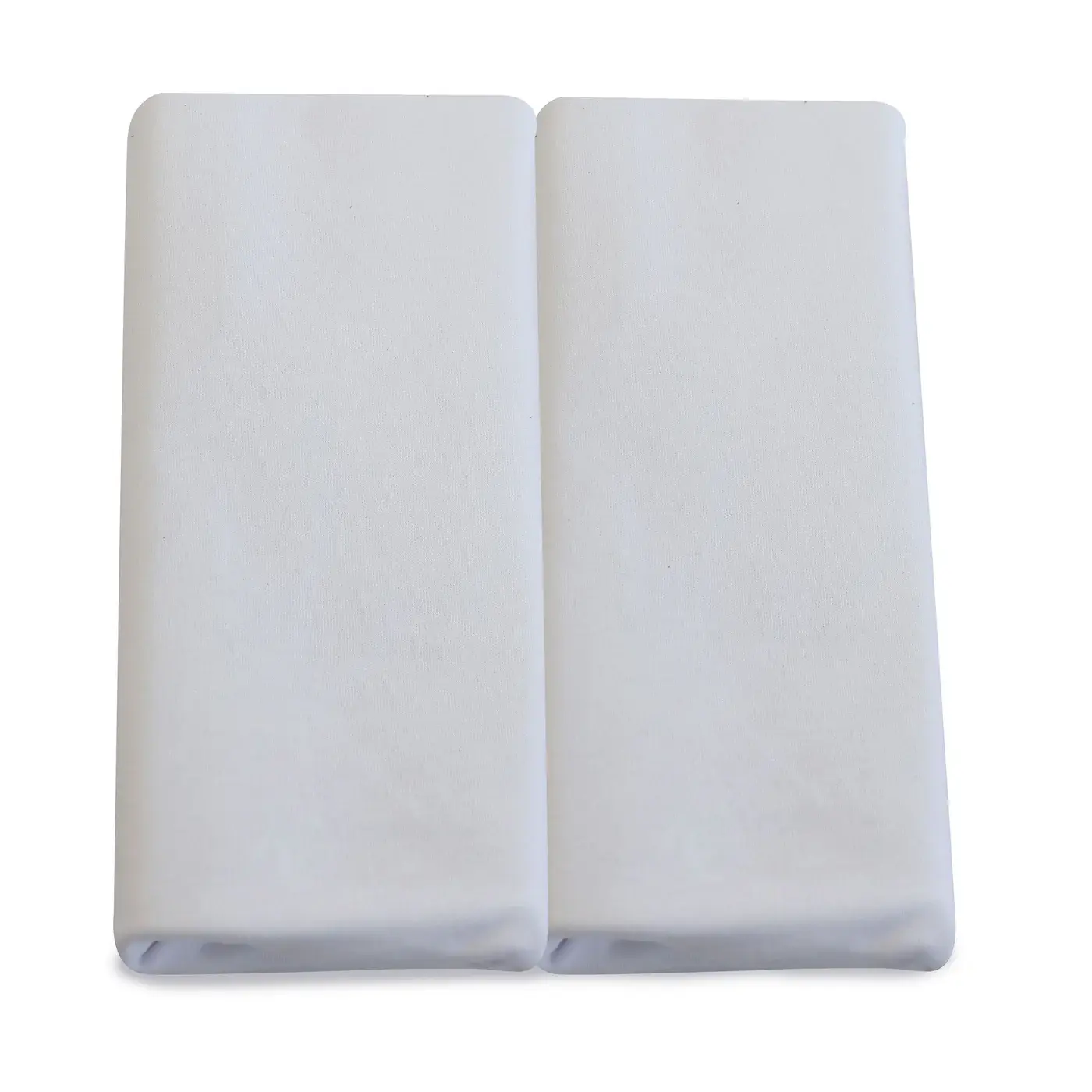 Bubba Blue Bubba Blue Bamboo White 2 PK Bedside Sleeper Fitted Sheets