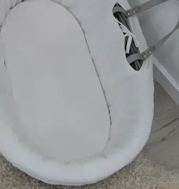 Bubba Blue Bubba Blue Bamboo White 2 PK Moses Basket Jersey Fitted Sheets