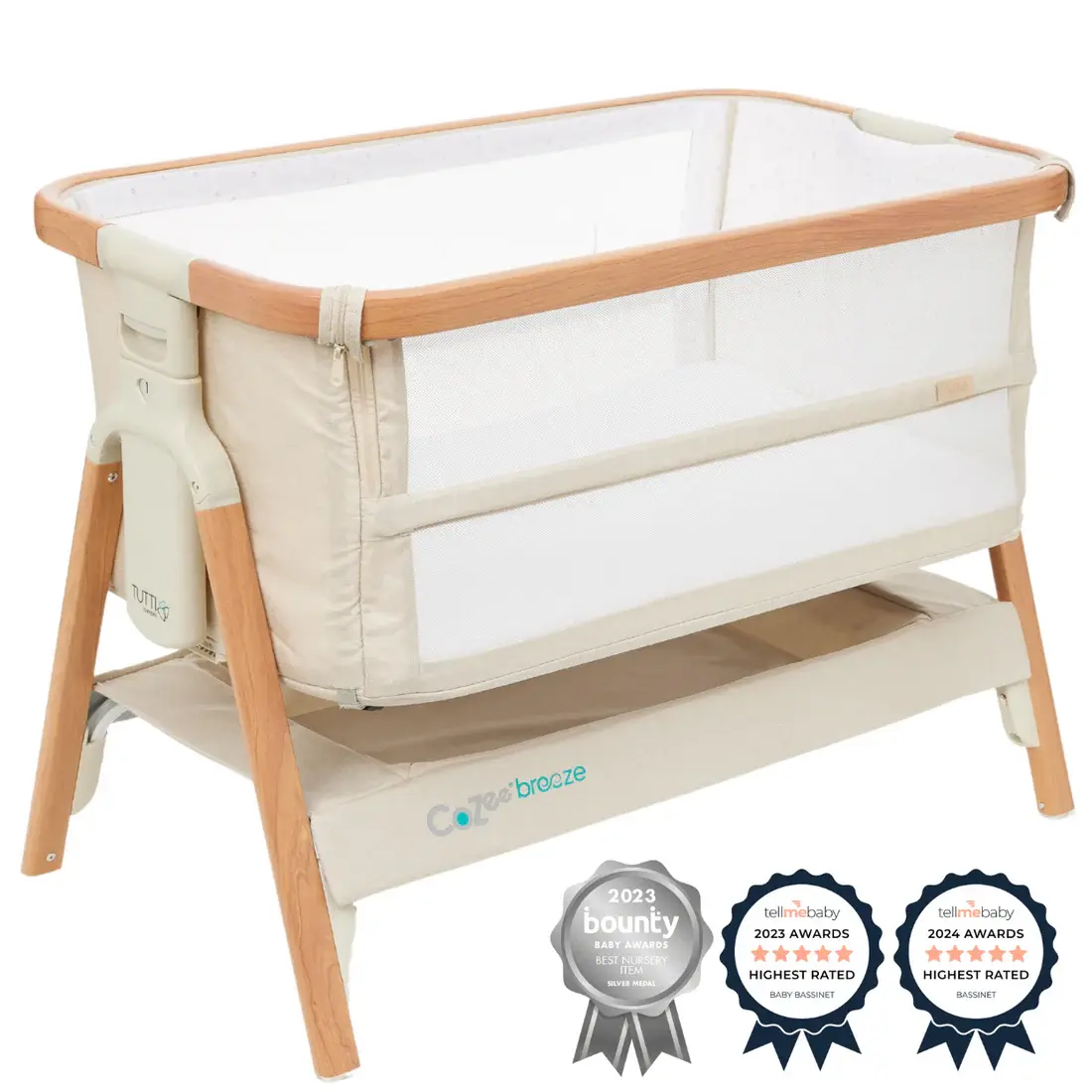 Il Tutto iL Tutto CoZee Breeze Plus Co-Sleeping Bassinet with Rocking Legs